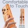 image:imageJETech Magnetic Slim Case for iPhone 17 Pro Max Clear  Compatible with MagSafe Camera Lens Protection UltraThin Lightweight Design Clear Back Minimalist StyleOrange