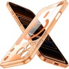 image:imageJETech Magnetic Slim Case for iPhone 17 Pro Max Clear  Compatible with MagSafe Camera Lens Protection UltraThin Lightweight Design Clear Back Minimalist StyleOrange