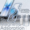 image:imageJETech Magnetic Slim Case for iPhone 17 Pro Max Clear  Compatible with MagSafe Camera Lens Protection UltraThin Lightweight Design Clear Back Minimalist StyleMist Blue