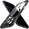image:imageJETech Magnetic Slim Case for iPhone 17 Pro Max Clear  Compatible with MagSafe Camera Lens Protection UltraThin Lightweight Design Clear Back Minimalist StyleBlack