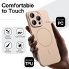 image:imageJETech Magnetic Slim Case for iPhone 17e16e Black  Compatible with MagSafe Camera Lens Protection UltraThin Matte Finish Lightweight Design Minimalist StyleDesert Titanium