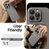 image:imageJETech Magnetic Slim Case for iPhone 17e16e Black  Compatible with MagSafe Camera Lens Protection UltraThin Matte Finish Lightweight Design Minimalist StyleNatural Titanium