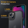image:imageJETech Matte Case for iPhone 13 Black  MilitaryGrade Protection Frosted Matte Back AntiFingerprint Finish Shockproof DesignBlack