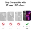 image:imageJETech Matte Case for iPhone 13 Black  MilitaryGrade Protection Frosted Matte Back AntiFingerprint Finish Shockproof DesignBlack