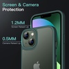 image:imageJETech Matte Case for iPhone 13 Black  MilitaryGrade Protection Frosted Matte Back AntiFingerprint Finish Shockproof DesignDark Green