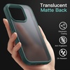 image:imageJETech Matte Case for iPhone 13 Black  MilitaryGrade Protection Frosted Matte Back AntiFingerprint Finish Shockproof DesignDark Green