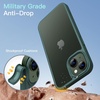 image:imageJETech Matte Case for iPhone 13 Black  MilitaryGrade Protection Frosted Matte Back AntiFingerprint Finish Shockproof DesignDark Green