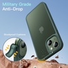 image:imageJETech Matte Case for iPhone 13 Black  MilitaryGrade Protection Frosted Matte Back AntiFingerprint Finish Shockproof DesignDark Green