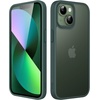 image:imageJETech Matte Case for iPhone 13 Black  MilitaryGrade Protection Frosted Matte Back AntiFingerprint Finish Shockproof DesignDark Green