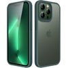 image:imageJETech Matte Case for iPhone 13 Black  MilitaryGrade Protection Frosted Matte Back AntiFingerprint Finish Shockproof DesignDark Green