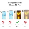 image:imageJETech Matte Case for iPhone 13 Black  MilitaryGrade Protection Frosted Matte Back AntiFingerprint Finish Shockproof DesignFrosted Clear