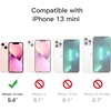 image:imageJETech Matte Case for iPhone 13 Black  MilitaryGrade Protection Frosted Matte Back AntiFingerprint Finish Shockproof DesignFrosted Clear