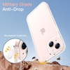 image:imageJETech Matte Case for iPhone 13 Black  MilitaryGrade Protection Frosted Matte Back AntiFingerprint Finish Shockproof DesignFrosted Clear