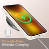 image:imageJETech Matte Case for iPhone 13 Black  MilitaryGrade Protection Frosted Matte Back AntiFingerprint Finish Shockproof DesignFrosted Clear