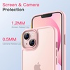image:imageJETech Matte Case for iPhone 13 Black  MilitaryGrade Protection Frosted Matte Back AntiFingerprint Finish Shockproof DesignPink
