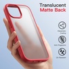 image:imageJETech Matte Case for iPhone 13 Black  MilitaryGrade Protection Frosted Matte Back AntiFingerprint Finish Shockproof DesignRed