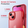 image:imageJETech Matte Case for iPhone 13 Black  MilitaryGrade Protection Frosted Matte Back AntiFingerprint Finish Shockproof DesignRed