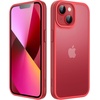 image:imageJETech Matte Case for iPhone 13 Black  MilitaryGrade Protection Frosted Matte Back AntiFingerprint Finish Shockproof DesignRed