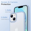 image:imageJETech Matte Case for iPhone 13 Black  MilitaryGrade Protection Frosted Matte Back AntiFingerprint Finish Shockproof DesignSky Blue