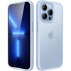 image:imageJETech Matte Case for iPhone 13 Black  MilitaryGrade Protection Frosted Matte Back AntiFingerprint Finish Shockproof DesignSky Blue