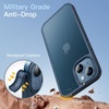 image:imageJETech Matte Case for iPhone 13 Black  MilitaryGrade Protection Frosted Matte Back AntiFingerprint Finish Shockproof DesignStorm Blue