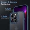 image:imageJETech Matte Case for iPhone 13 Black  MilitaryGrade Protection Frosted Matte Back AntiFingerprint Finish Shockproof DesignStorm Blue