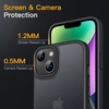 image:imageJETech Matte Case for iPhone 14 Black  MilitaryGrade Protection Frosted Matte Back AntiFingerprint Finish Shockproof DesignBlack