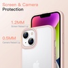 image:imageJETech Matte Case for iPhone 14 Black  MilitaryGrade Protection Frosted Matte Back AntiFingerprint Finish Shockproof DesignChalk Pink