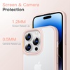 image:imageJETech Matte Case for iPhone 14 Black  MilitaryGrade Protection Frosted Matte Back AntiFingerprint Finish Shockproof DesignChalk Pink
