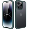 image:imageJETech Matte Case for iPhone 14 Black  MilitaryGrade Protection Frosted Matte Back AntiFingerprint Finish Shockproof DesignDark Green