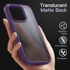 image:imageJETech Matte Case for iPhone 14 Black  MilitaryGrade Protection Frosted Matte Back AntiFingerprint Finish Shockproof DesignDeep Purple