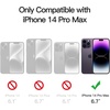 image:imageJETech Matte Case for iPhone 14 Black  MilitaryGrade Protection Frosted Matte Back AntiFingerprint Finish Shockproof DesignDeep Purple