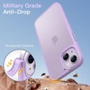 image:imageJETech Matte Case for iPhone 14 Black  MilitaryGrade Protection Frosted Matte Back AntiFingerprint Finish Shockproof DesignLight Purple