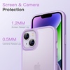 image:imageJETech Matte Case for iPhone 14 Black  MilitaryGrade Protection Frosted Matte Back AntiFingerprint Finish Shockproof DesignLight Purple