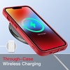 image:imageJETech Matte Case for iPhone 14 Black  MilitaryGrade Protection Frosted Matte Back AntiFingerprint Finish Shockproof DesignRed