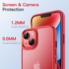 image:imageJETech Matte Case for iPhone 14 Black  MilitaryGrade Protection Frosted Matte Back AntiFingerprint Finish Shockproof DesignRed