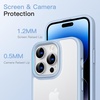 image:imageJETech Matte Case for iPhone 14 Black  MilitaryGrade Protection Frosted Matte Back AntiFingerprint Finish Shockproof DesignSky Blue