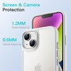 image:imageJETech Matte Case for iPhone 14 Black  MilitaryGrade Protection Frosted Matte Back AntiFingerprint Finish Shockproof DesignStarlight