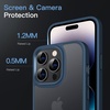 image:imageJETech Matte Case for iPhone 14 Black  MilitaryGrade Protection Frosted Matte Back AntiFingerprint Finish Shockproof DesignStorm Blue