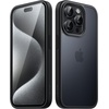 image:imageJETech Matte Case for iPhone 15 Black  MilitaryGrade Protection Frosted Matte Back AntiFingerprint Finish Shockproof DesignBlack