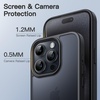 image:imageJETech Matte Case for iPhone 15 Black  MilitaryGrade Protection Frosted Matte Back AntiFingerprint Finish Shockproof DesignBlack