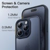 image:imageJETech Matte Case for iPhone 15 Black  MilitaryGrade Protection Frosted Matte Back AntiFingerprint Finish Shockproof DesignBlue