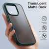 image:imageJETech Matte Case for iPhone 15 Black  MilitaryGrade Protection Frosted Matte Back AntiFingerprint Finish Shockproof DesignDark Green