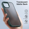 image:imageJETech Matte Case for iPhone 15 Black  MilitaryGrade Protection Frosted Matte Back AntiFingerprint Finish Shockproof DesignDark Green
