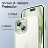 image:imageJETech Matte Case for iPhone 15 Black  MilitaryGrade Protection Frosted Matte Back AntiFingerprint Finish Shockproof DesignGreen