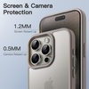 image:imageJETech Matte Case for iPhone 15 Black  MilitaryGrade Protection Frosted Matte Back AntiFingerprint Finish Shockproof DesignNatural Titanium