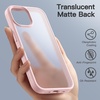 image:imageJETech Matte Case for iPhone 15 Black  MilitaryGrade Protection Frosted Matte Back AntiFingerprint Finish Shockproof DesignPink