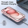 image:imageJETech Matte Case for iPhone 15 Black  MilitaryGrade Protection Frosted Matte Back AntiFingerprint Finish Shockproof DesignPink