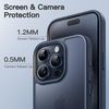 image:imageJETech Matte Case for iPhone 15 Black  MilitaryGrade Protection Frosted Matte Back AntiFingerprint Finish Shockproof DesignStorm Blue