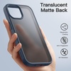 image:imageJETech Matte Case for iPhone 15 Black  MilitaryGrade Protection Frosted Matte Back AntiFingerprint Finish Shockproof DesignStorm Blue